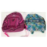 Two back packs, High Sierra nylon pack with tags,