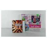 Bath bomb kit and friendship bracelet kit