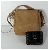 Purse and wallet, wallet is genuine leather