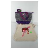 David Bowie canvas bag and igloo lunch box