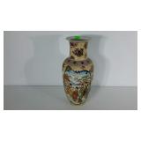 Asian inspired vase, 18" tall, blemishes as shown