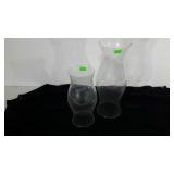 Hurricane lamp shades, two sizes, tallest is 16"