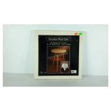 Decorator wood table in box.