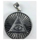 Eye of providence pendant stainless steel