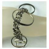 Sterling silver bracelet 34.6grams 7in