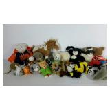 Plush animal group, includes Ty, Boyds, Pound