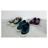 Shoes, blue Vans mens size 9, purple Vans womens