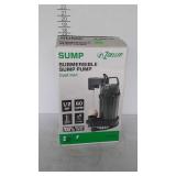 Zoeller Sump Pump, new in box, 1/2hp, 60 gallon