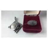 Premier design jewelry, size 10 silvertone ring