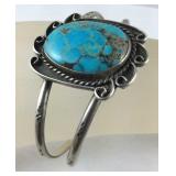 Sterling Silver Turquoise Cuff Bracelet
