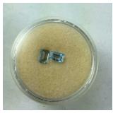 Lot of 2 Aquamarine .62 TCW