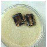 Lot of 2 Smokey Quartz 6.50 TCW