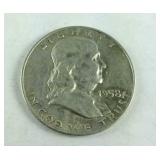 1958 D Franklin Half Dollar