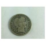 1907 Barber Dime