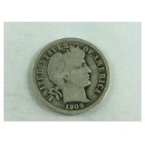 1909 Barber Dime