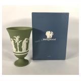 Wedgwood vase with box, 7 1/2", 0070