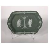 Wedgwood sage dip rectangular tray, 6 1/4" x 9
