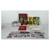 Baseball books and collector cards, includes The