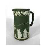 Wedgwood olive dip pitcher, 6 1/2" tall x 3 3/4"