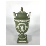 Wedgwood sage urn with lid, base needs to be