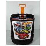 Hotwheels car carrying case with cars, 13.5" x