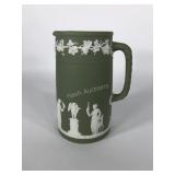 Wedgwood sage dip pitcher, 8 1/2" tall x 5"
