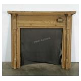 Fireplace surround and mantle. Includes matches