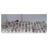 Collection of 140 Shot Glasses, Tourist Themed