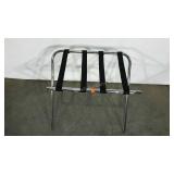Luggage stand, folds for storage
