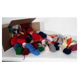 Lot of yarn. Lots of colors. Brands include Red