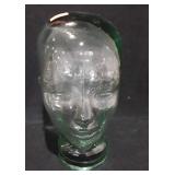 11" glass mannequin head