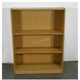 Laminate book shelf, two adjustable shelves, 12 x