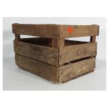 Wooden fruit crate. Top measures 18x15 inches and