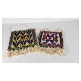 Two woven purses, approximately, 12x15