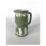 Wedgwood sage dip pitcher, 7 1/2" x 4 1/2", WE