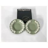 Wedgwood two small ashtrays with box, 3 3/4",