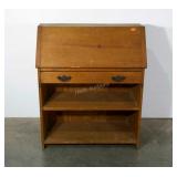 Secretary style desk with interior bank.