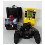 Video games, includes handheld Pac-man game, Ms.