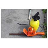 B&D Electric 13" cut hedge Clippers and gallon