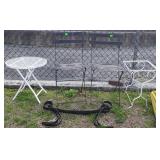 Outdoor Furniture lot, included is 2 chairs, side
