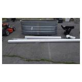 Hardware lot, misc. Downspout pieces, 4 pcs 1/2"