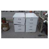 Two metal File Cabinets, legal size, one needs
