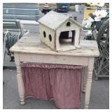 Primitive Table, yellow pine, 36x20x29" high,