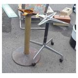 Two Metal Table Bases