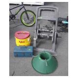 4pc lot includes water cooler, metal tackle box