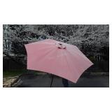 Outdoor Table Umbrella, red color with exterior