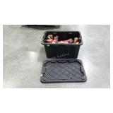 Shelves tough box, 27 gallon tote with lid full