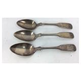 Three Sterling spoons 92.6 grams