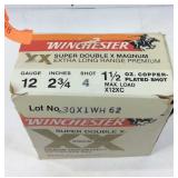 Ammo, Winchester 12ga 2 3/4in 4 shot 1 1/2oz shot