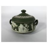 Wedgwood small dipped olive sugar bowl, 4 1/2" x